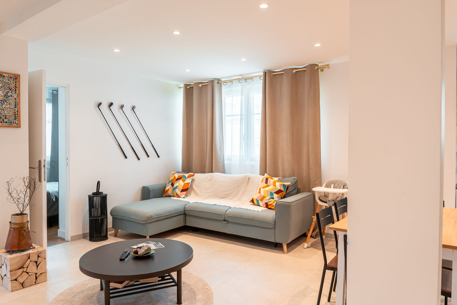 Salon d'un bien Airbnb géré par Homedesir