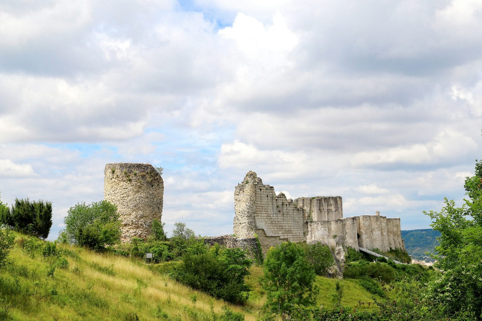 Château Gaillard surplombant la Seine aux Andelys — Normandie