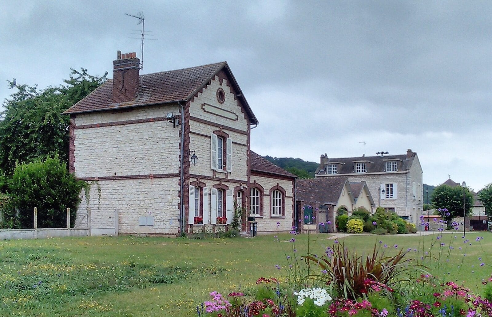 Bords de Seine à Saint-Pierre-d'Autils, vue vers Vernon, Eure, Normandie
